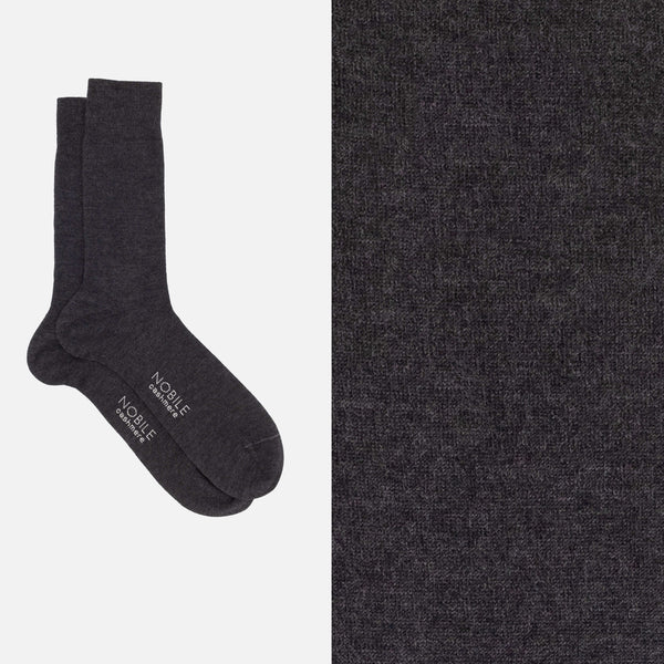 Nobile Luxury Essential - Calza corta in cashmere di Capra Hircus