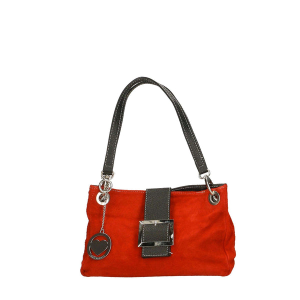 Women's Hand Clutch in 100% Suede Leather - 27x18x12 cm - 10027 