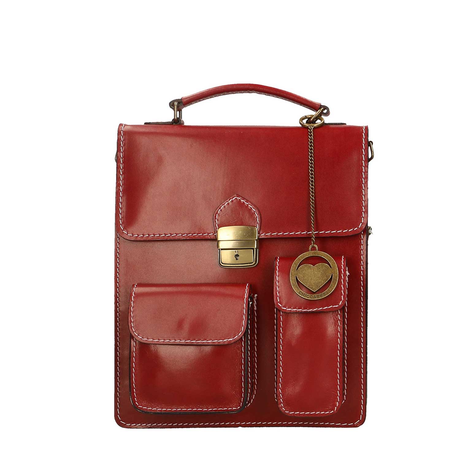 Business bag, men's leather bag - 27x32x10 cm - 7013 