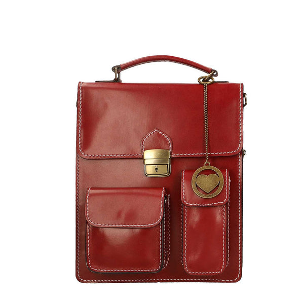 Business bag, men's leather bag - 27x32x10 cm - 7013 