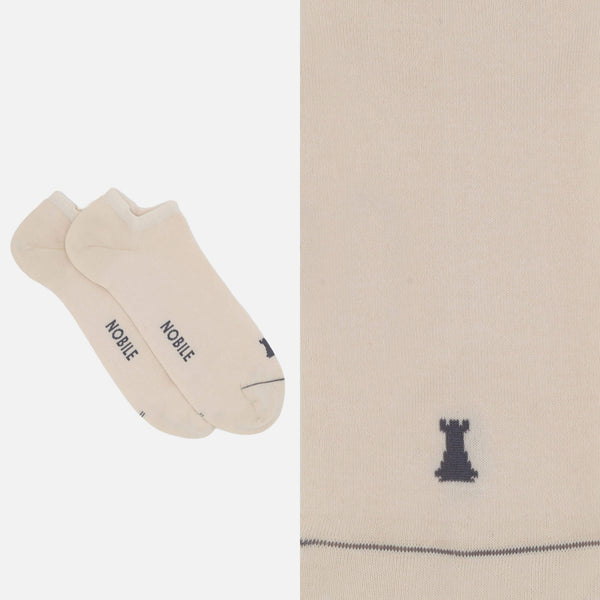 Pure Makò Cotton Ankle Socks - Solid Color 
