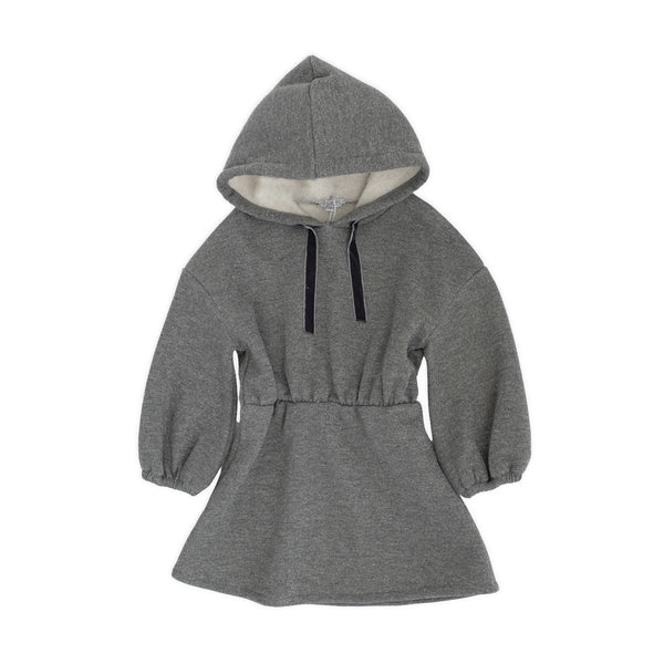 ABITO FELPA LUREX CON CAPPUCCIO
