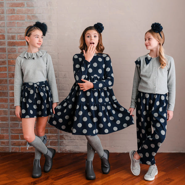 CARDIGAN CON FIOCCO FANTASIA POIS