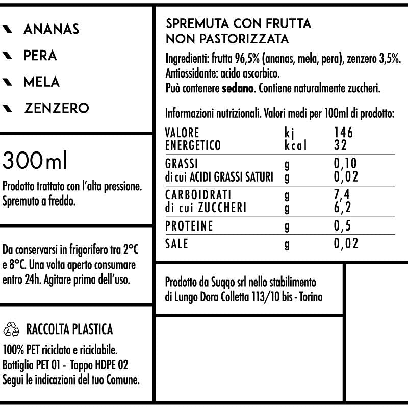 SUQQO Wake Up con ananas e zenzero