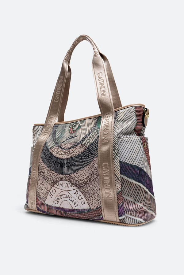 Shopping Bag Maya Planetarium Watercolor