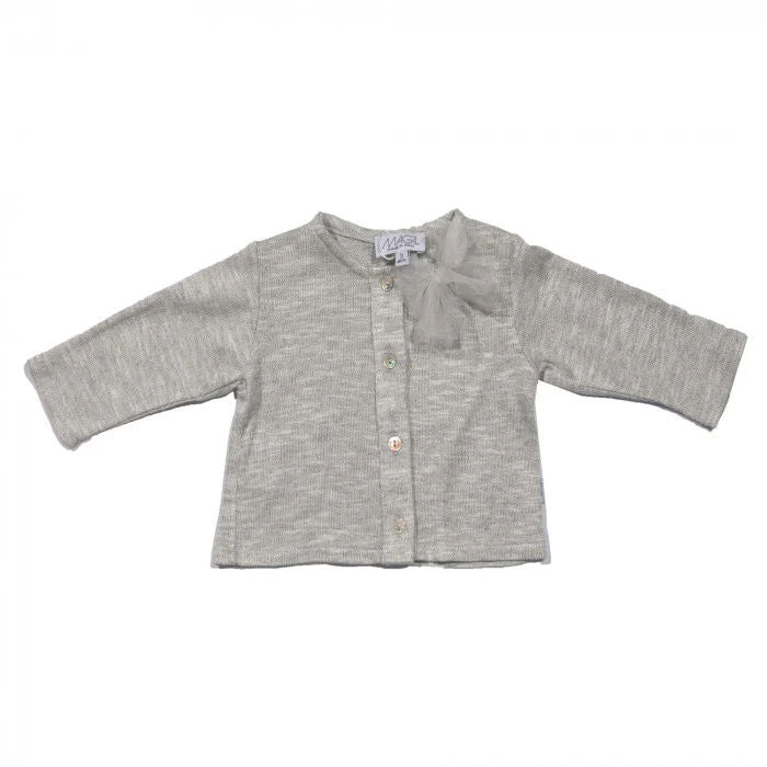 GREY SWEATSHIRT CARDIGAN