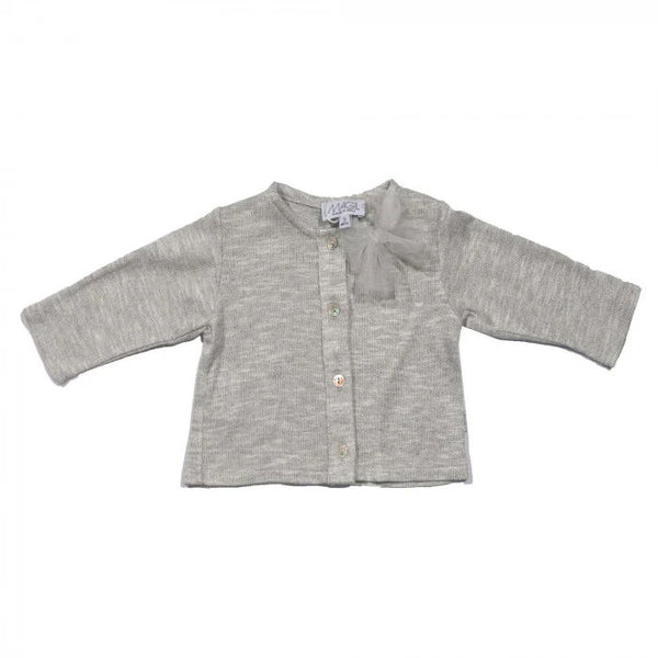 GREY SWEATSHIRT CARDIGAN