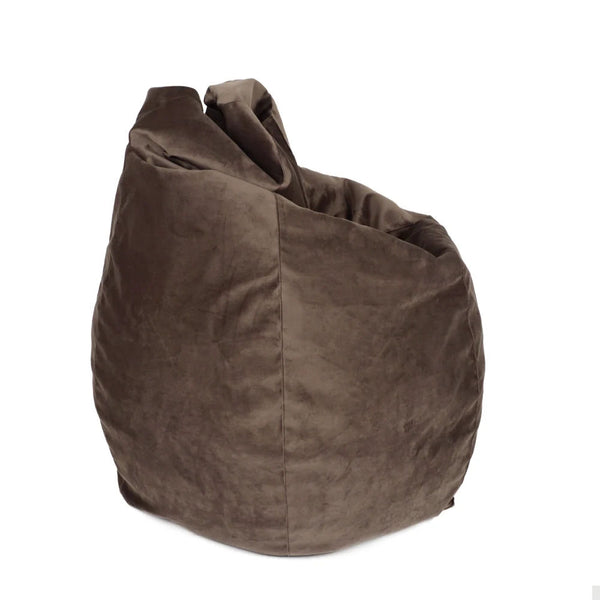 SESSANTOTTO 68 VELVET, Velvet Bean Bag Pouf L Removable Cover