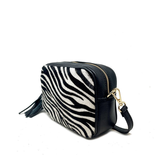 Borsa Piccola da Donna a Spalla Clutch in Cavallina e Pelle Dollaro - Savana K049