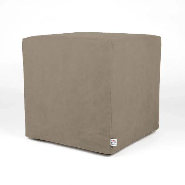 CUBE 55 | Cotton Footstool Pouf with Feet