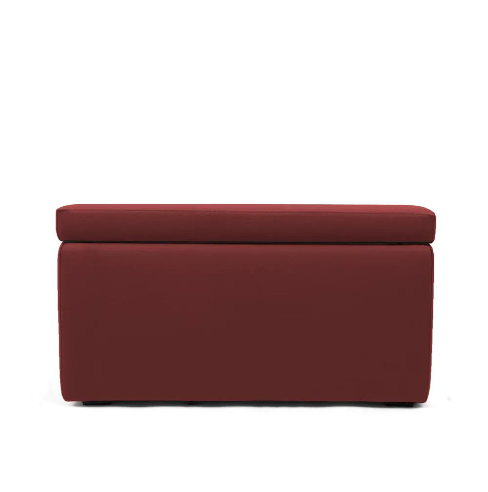 PANDORA 84 ECO SWING, Panca Pouf Contenitore Rettangolare in Ecopelle con Ruote 84x42 h42
