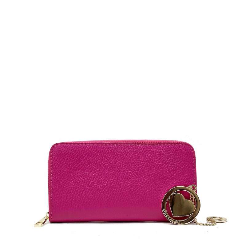 Large Dollar Texture Leather Wallet - K004. 