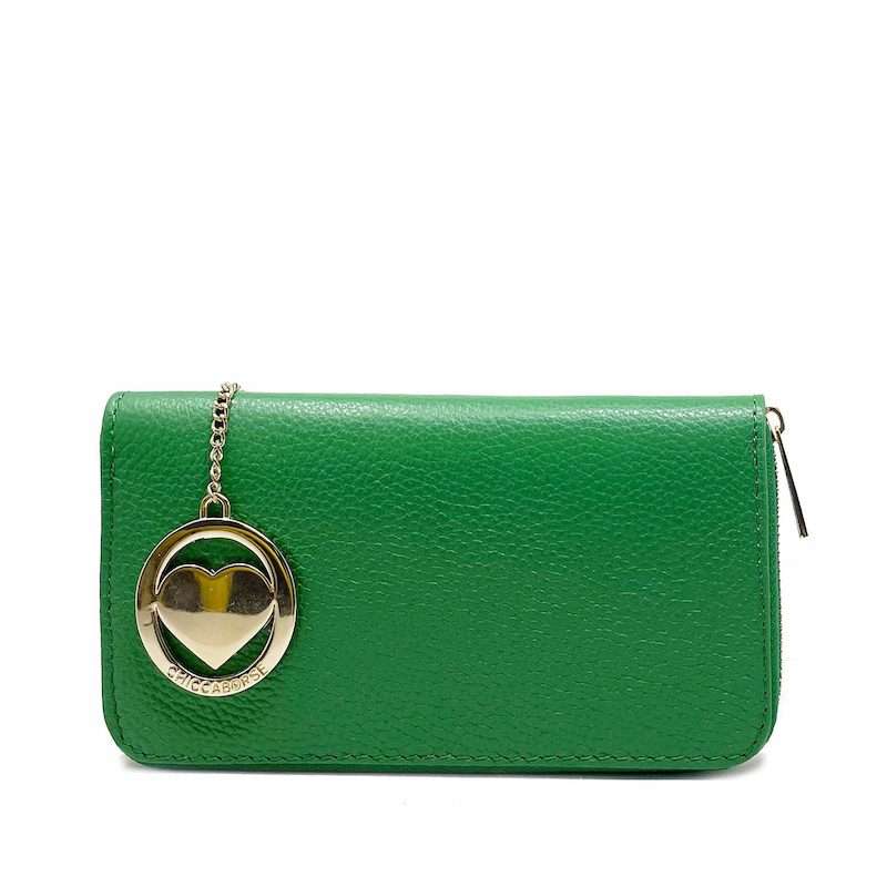 Large Dollar Texture Leather Wallet - K004. 