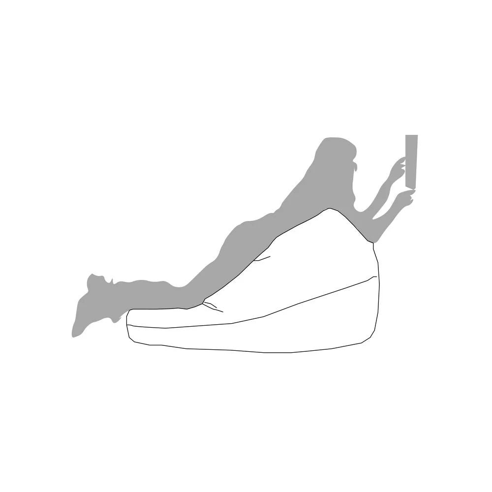 SESSANTOTTO 68 ECO, XXL Removable Eco-Leather Bean Bag Chair