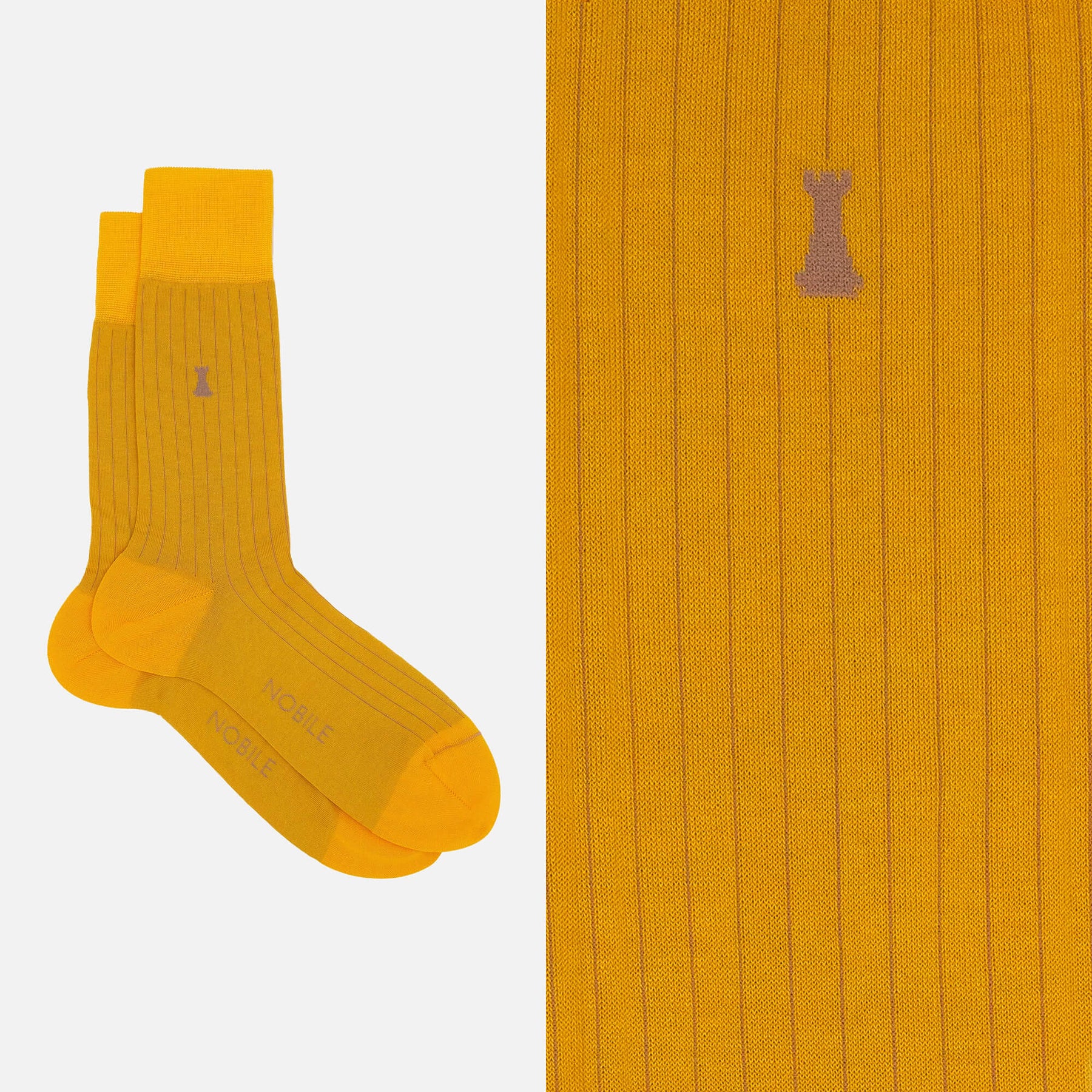 Julius Caesar - Short sock with very fine ribs 