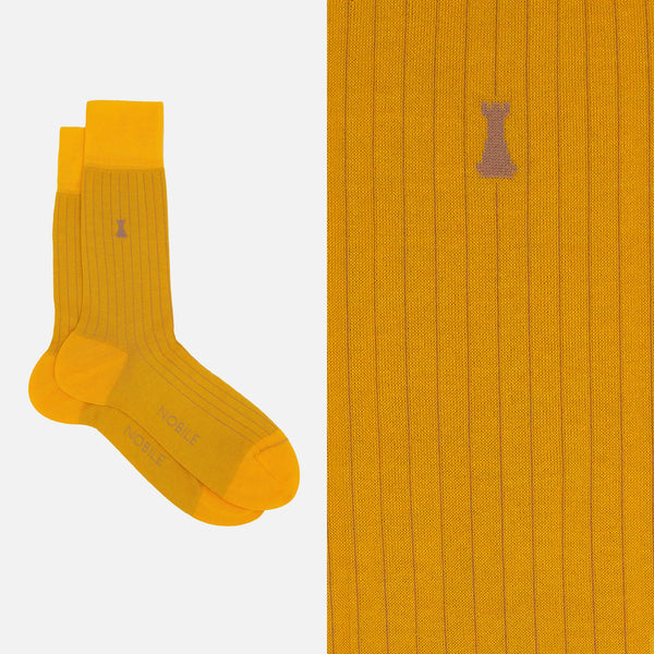 Julius Caesar - Short sock with very fine ribs 