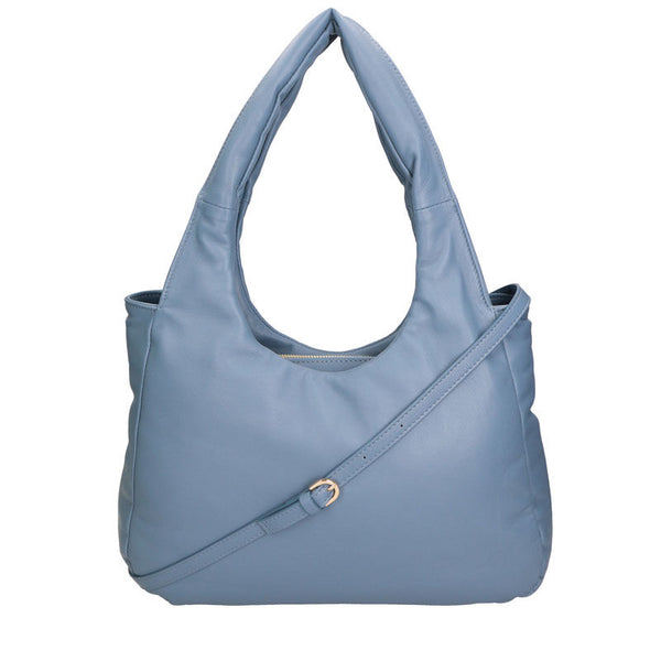 Women's Shoulder Bag in Nappa Print Leather - 6502.