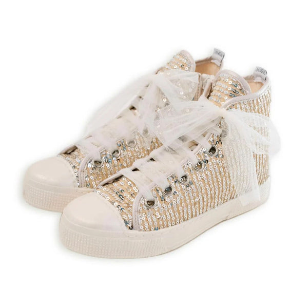 SNEAKER ALTA CON PAILLETTES