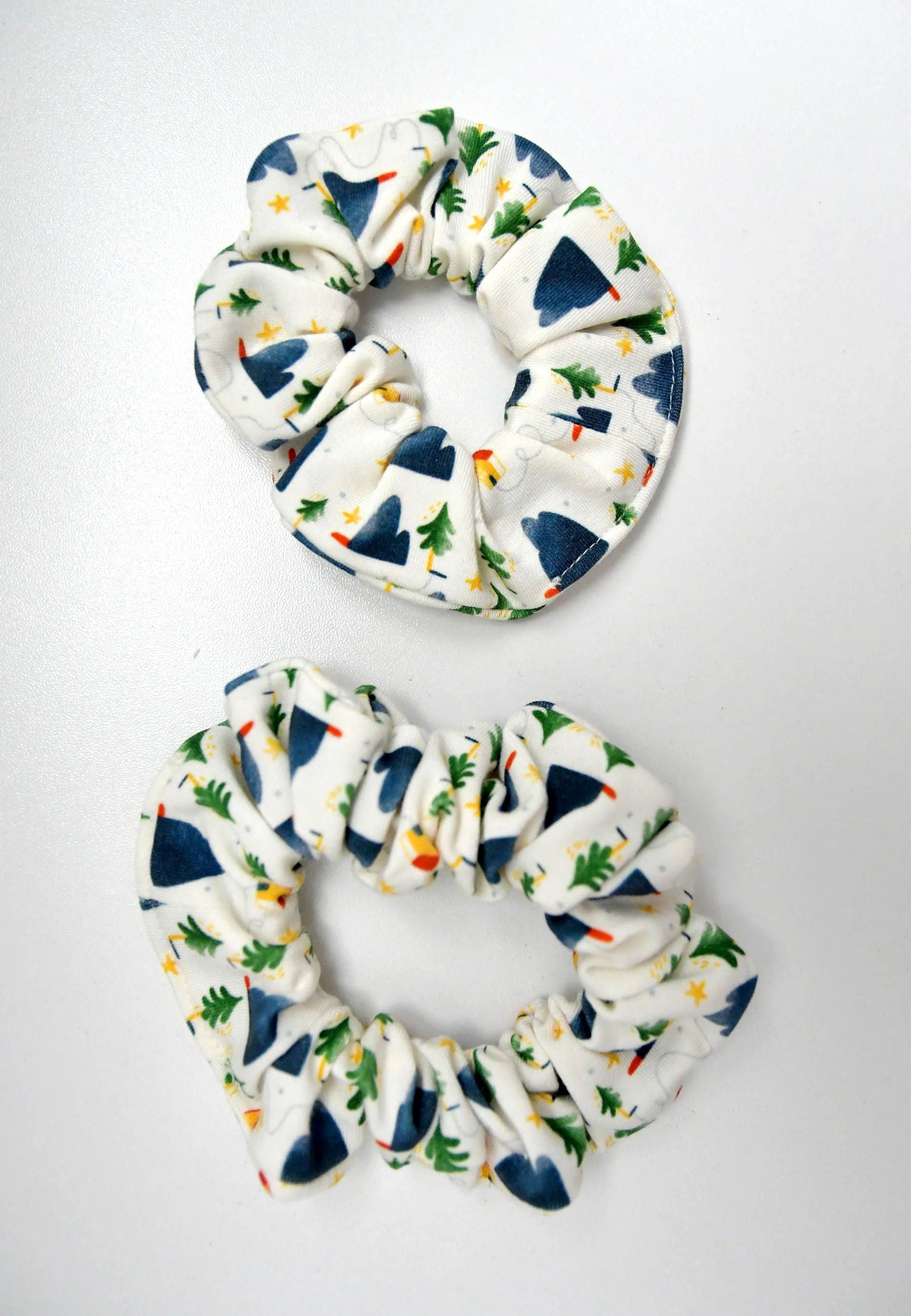Chouchou (scrunchie) in bamboo - Alpina - Blue balloon