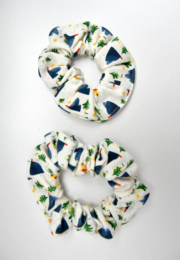 Chouchou (scrunchie) in bamboo - Alpina - Blue balloon