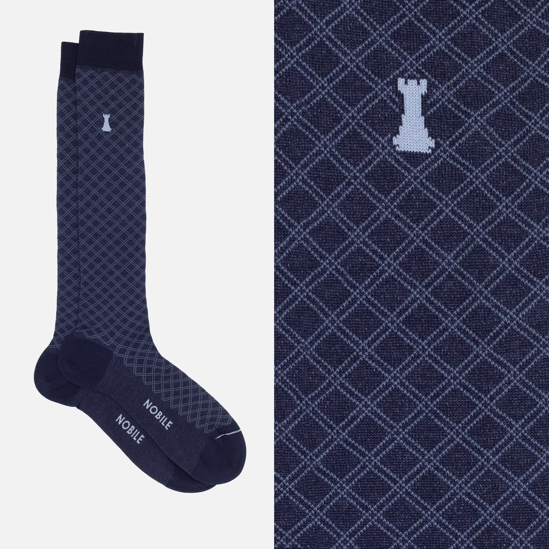 The Great Gatsby Box of 6 Long Socks - Mixed Pattern