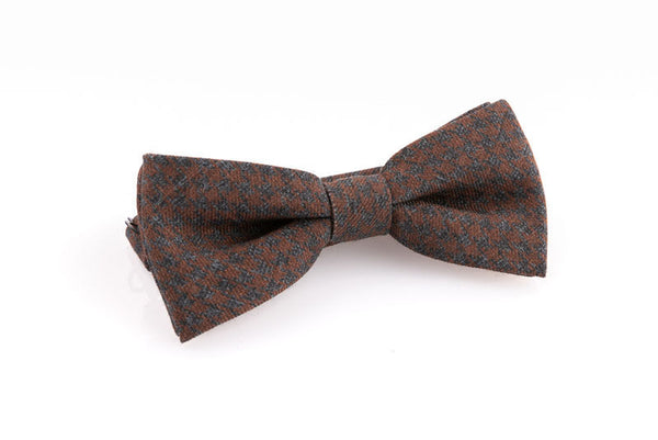 Pure wool patterned bow tie