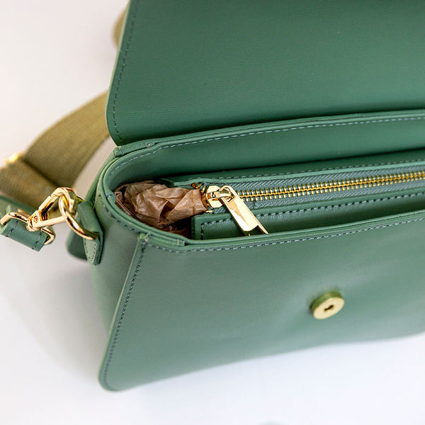 ADIMA - Postina in pelle saffiano menta