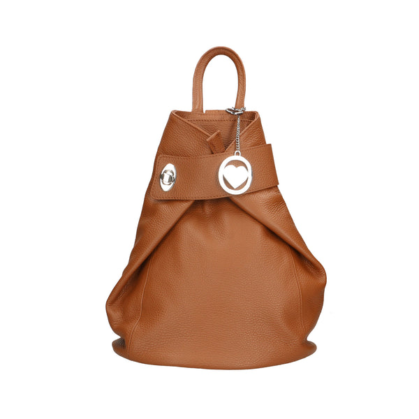Women's Backpack in Soft Leather Made in Italy - 28x35x12 Cm - 34030 