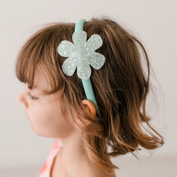 GLITTER DAISY HEADBAND