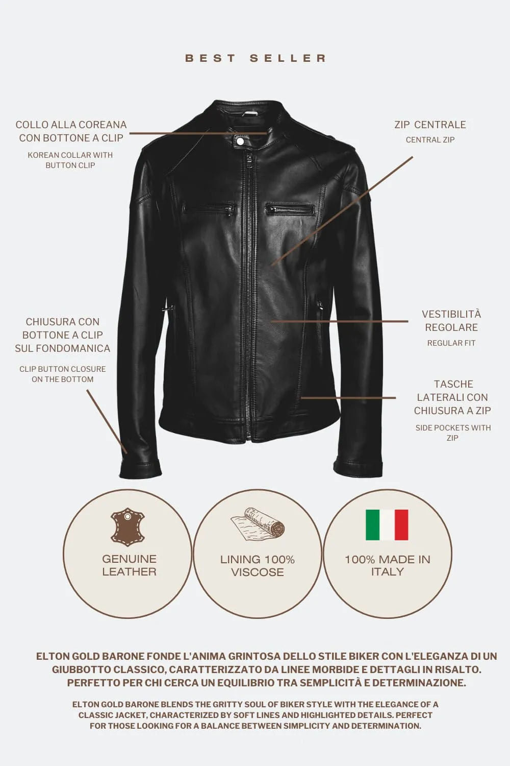 Elton Gold Nappa