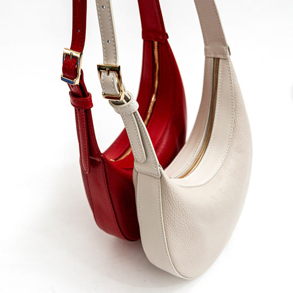 SUNNY - Sella in pelle latte
