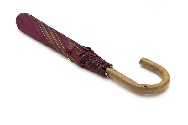 Mario Talarico Folding Umbrella Purple Striped Lemon Handle