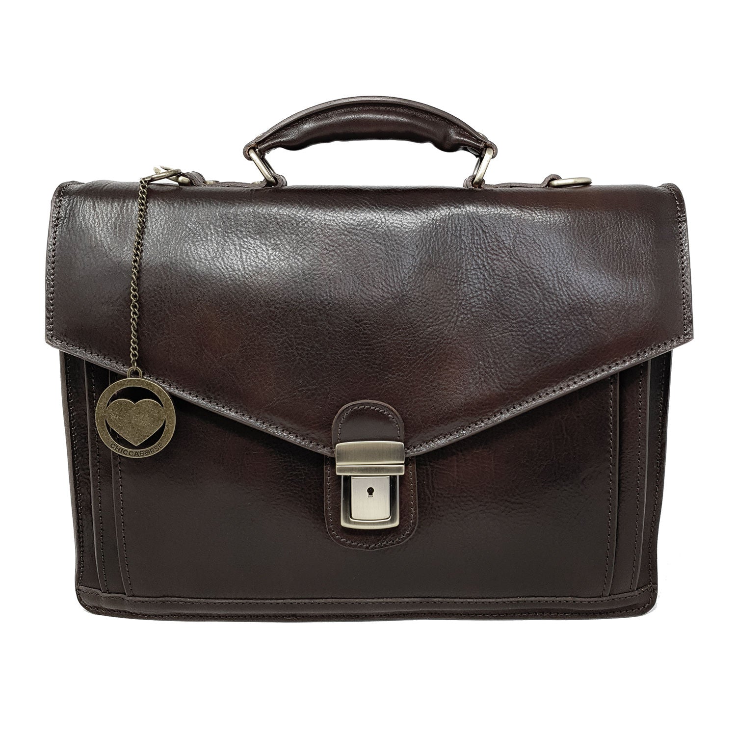 Borsa da lavoro Ventiquattrore Portadocumenti da Uomo Cartella in pelle - 39x28x9 Cm - G902