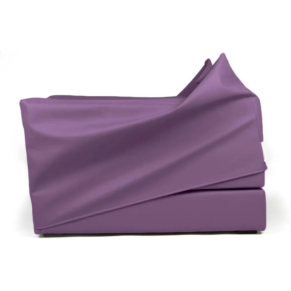 TOUF ECO, Pouf Bed with Pouf Cover in Eco-Leather 70x63
