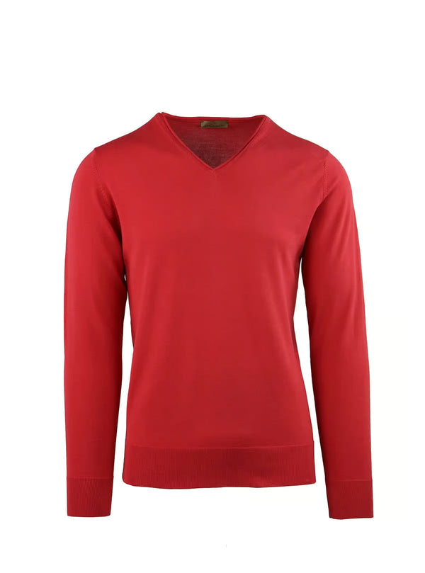 STONE WASHED CREPE V-NECK
