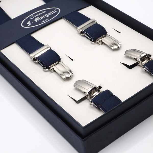 Thin blue elegant braces