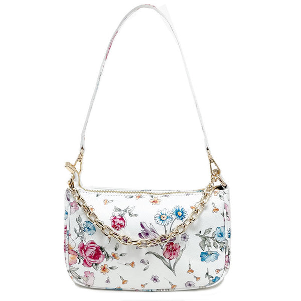 Women's Small Shoulder Clutch Bag with Chain - K032 