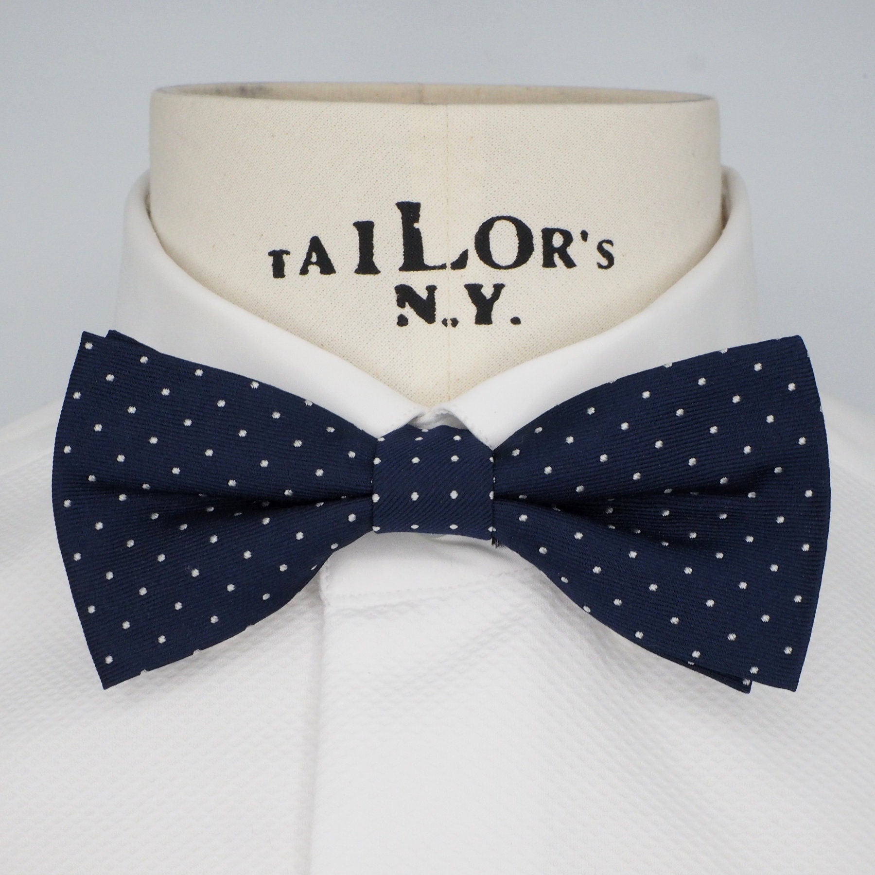Elegant micro-polka dot bow tie