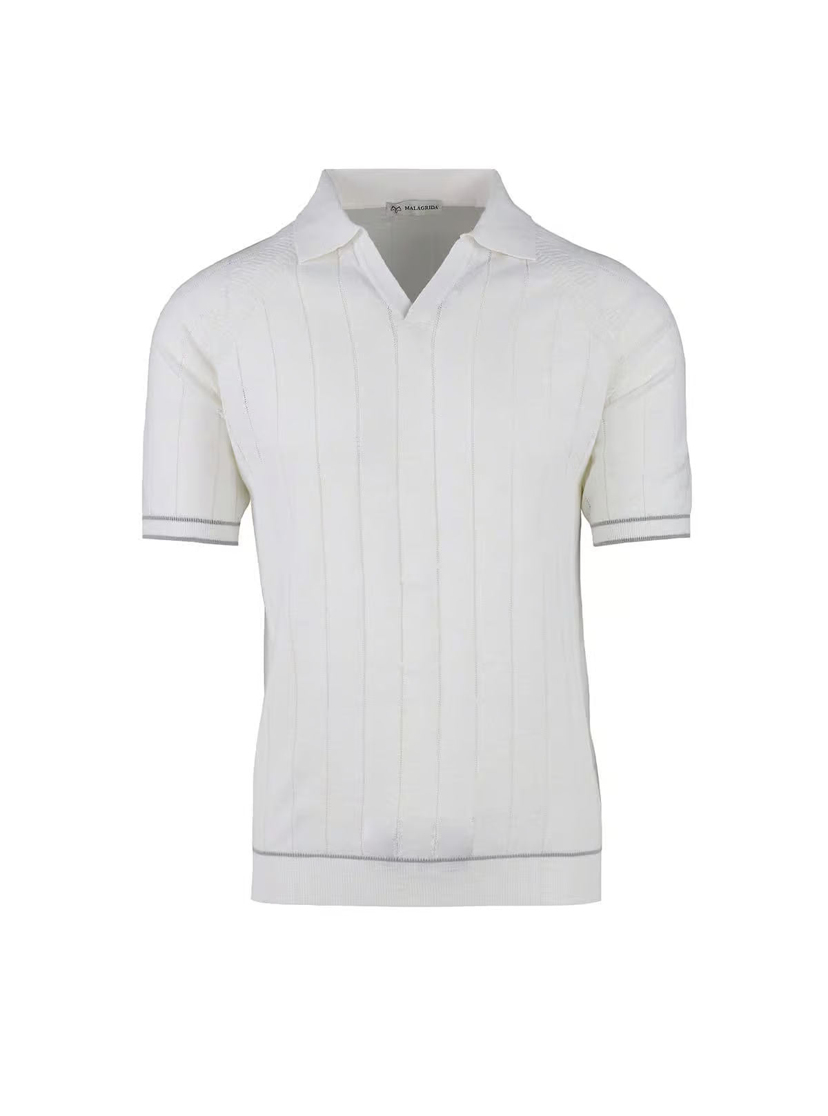 SHORT SLEEVE POLO WITH RIBS