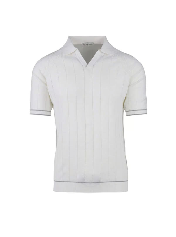 SHORT SLEEVE POLO WITH RIBS