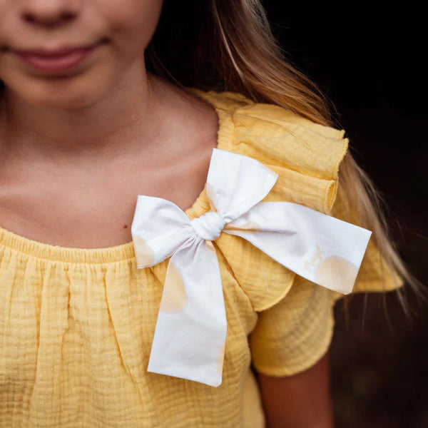 YELLOW GAUZE SWEATER