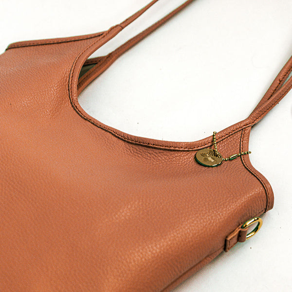 TAMARA - Shopping in pelle cuoio