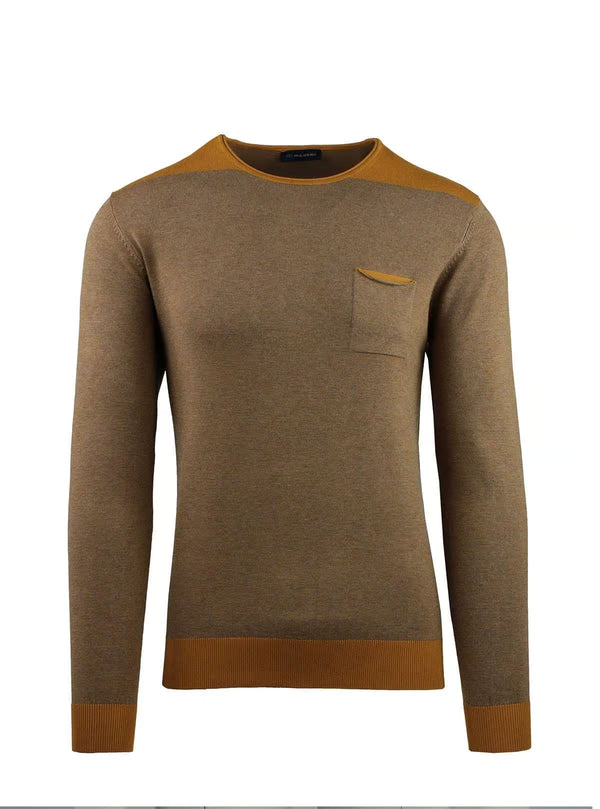 STRIPED CREW NECK
