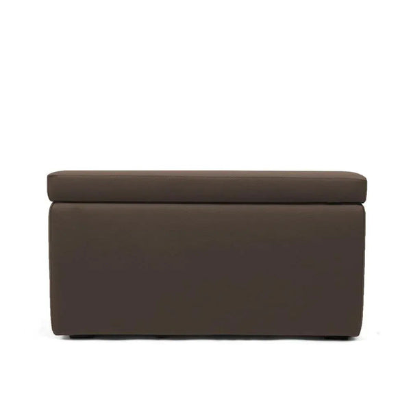 PANDORA 84 ECO, Rectangular Pouf Container in Eco-leather 84x42 h42