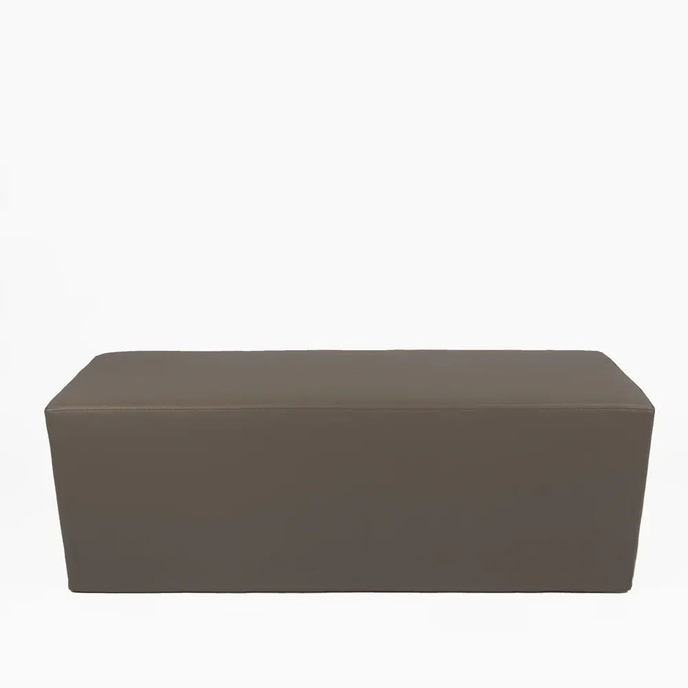 HORIZON 84, Pouf Bench Footrest in Removable Eco-Leather 84x42 h 42