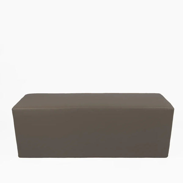 HORIZON 84, Pouf Bench Footrest in Removable Eco-Leather 84x42 h 42
