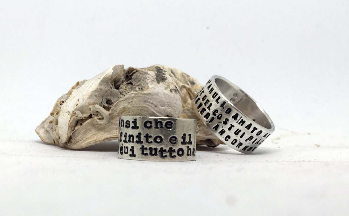 UNISEX RING IN SOLID 925 SILVER - PERSONALIZED ENGRAVING
