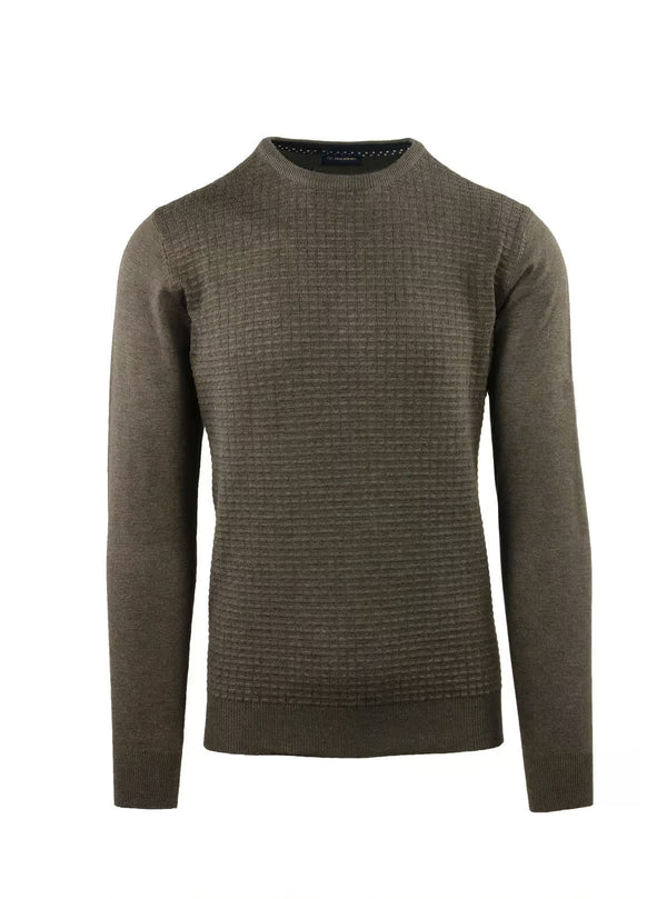CREW NECK WITH SMALL SQUARE WORKMANSHIP