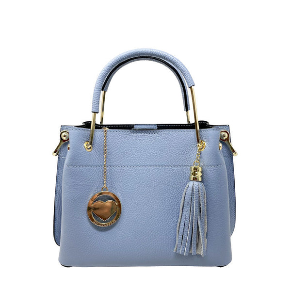 Medium Handbag for Women in Dollar Leather Metal Handles - Modena k067. (Copy)