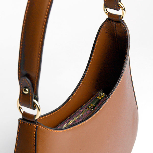 EDI – Hobo bag in elegant leather tan